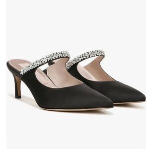 NWOT- Pnina Tornai for Naturalizer ‘Liefde’ Crystal Embellished  Satin Mules